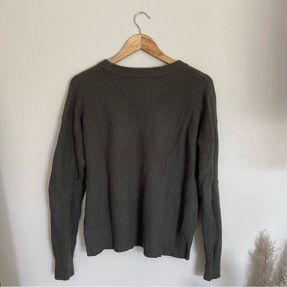 Madewell | Patch Pocket Pullover Sweater Wisteria Green - Picture 6 of 11